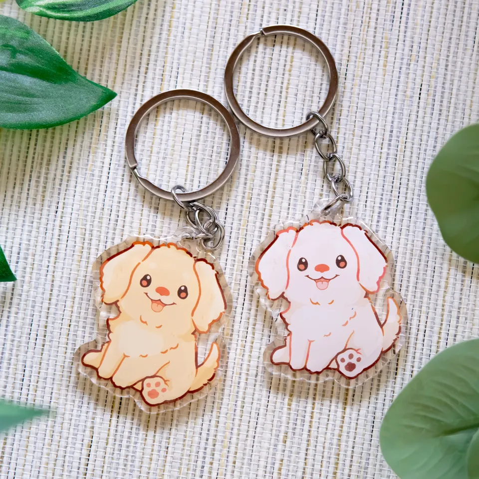 miamouz-golden-retriever-keychain-hund-anh-nger-sand image 1