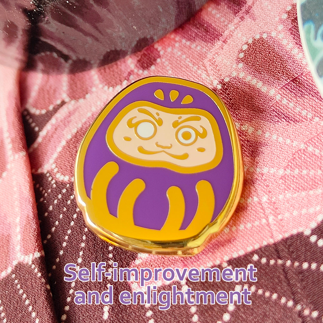 katzenjammerpins-daruma-lucky-charms-pin-rot image 8
