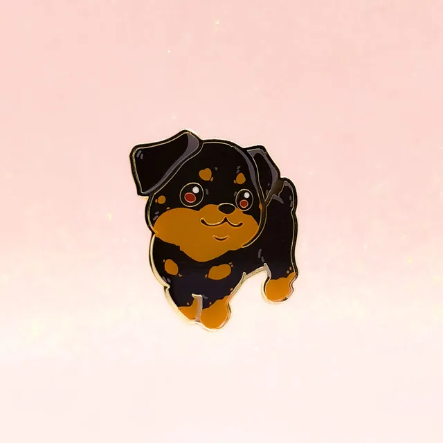 miamouz-rottweiler-email-pin-hund-35x38-mm-kawaii image 1