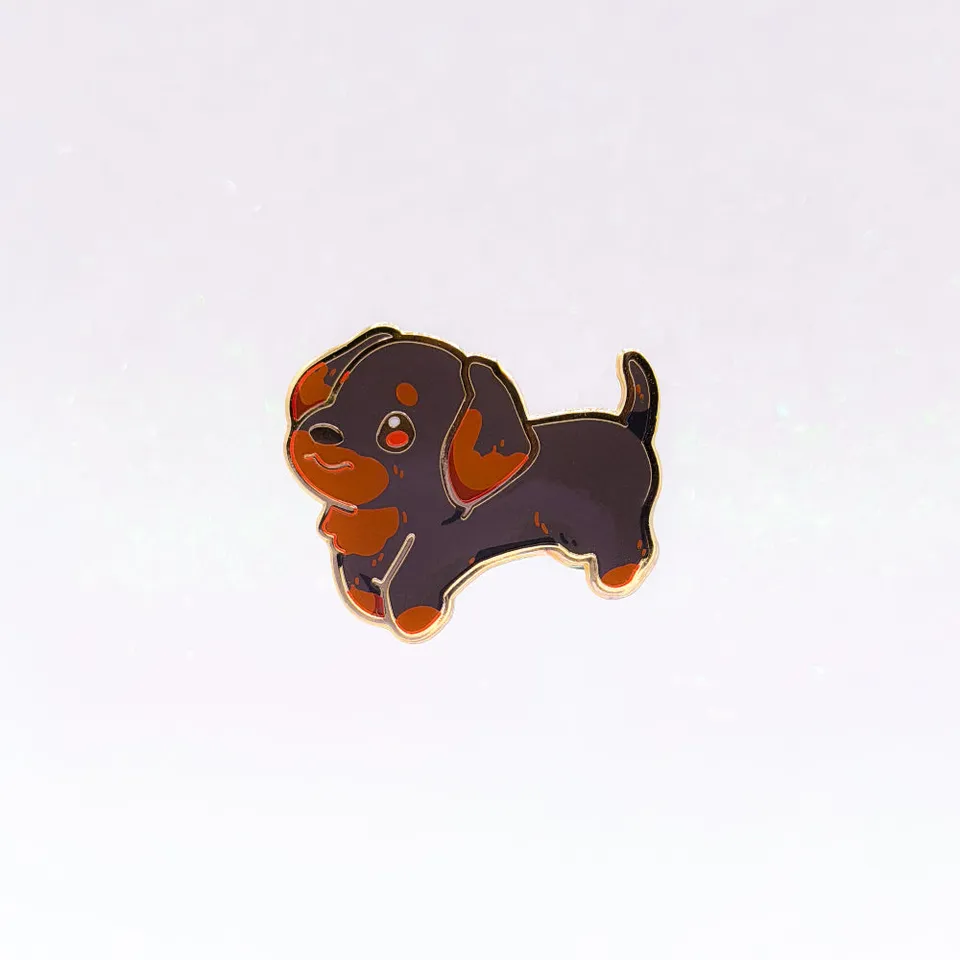 miamouz-dackel-black-tan-emaille-pin-hund-gold-35mm image 1