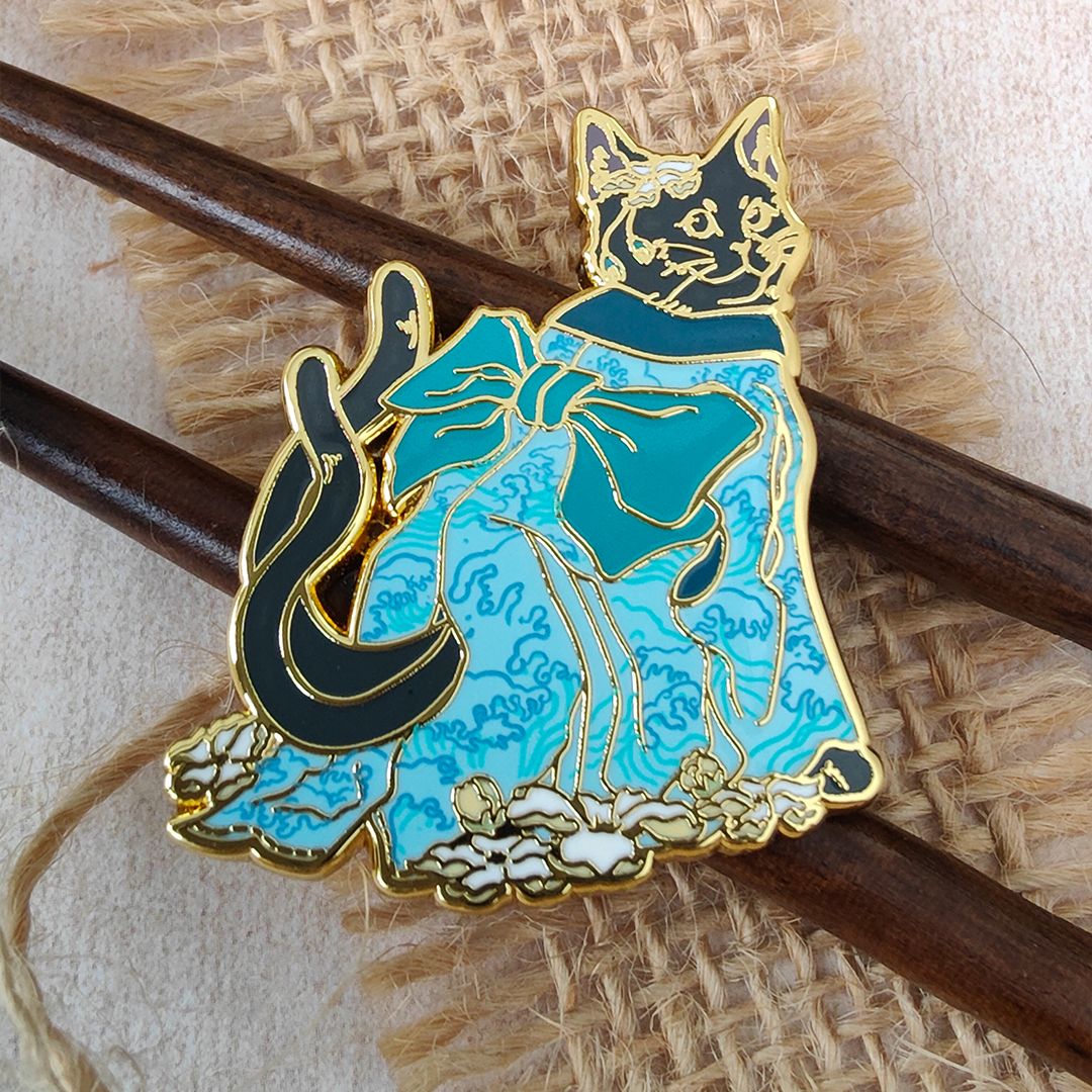katzenjammerpins-geisha-cat-email-pin-wei-japan-katze image 2