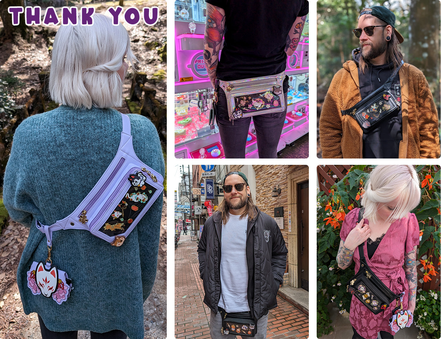 katzenjammerpins-ita-bag-bauchtasche-lila-pins-fenster-standard image 6