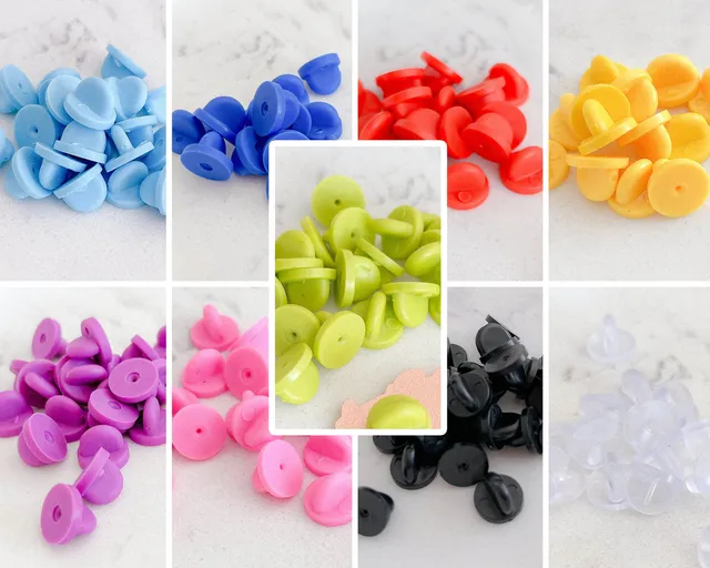 miamouz-pin-backs-gummi-kupplung-10er-set-durchsichtig image 1