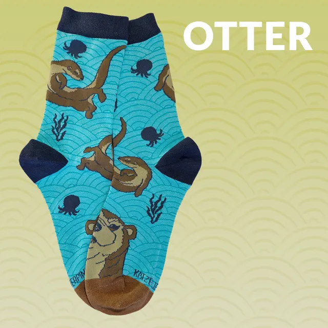 katzenjammerpins-otter-art-socken-baumwolle-38-47 image 1