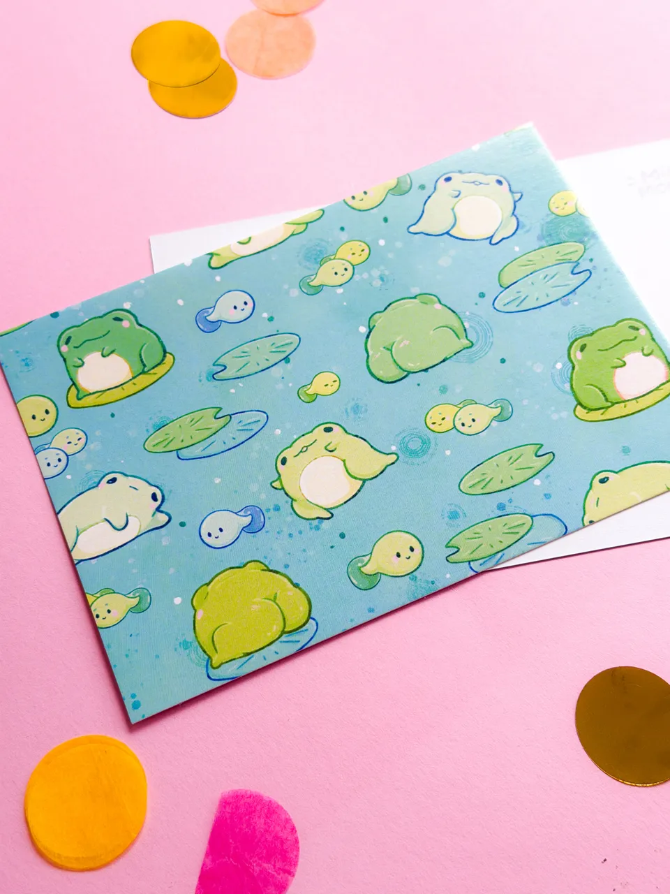 miamouz-froggies-postkarte-a6-frosch-print-kawaii-pastell image 1