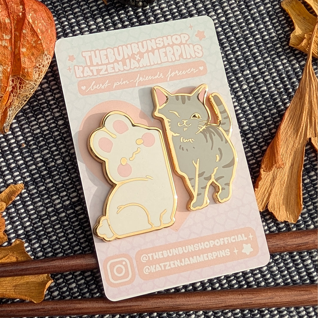 katzenjammerpins-bff-pin-set-emaille-katze-samurai-2er image 2