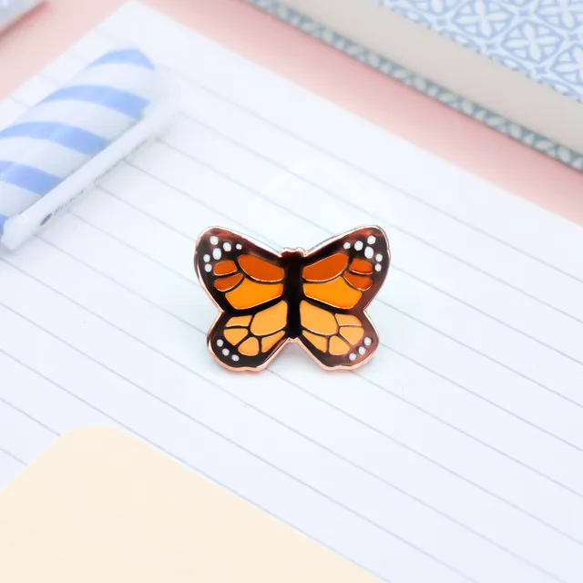 miamouz-monarch-butterfly-emaille-pin-mini-gelb-orange-schmett image 1