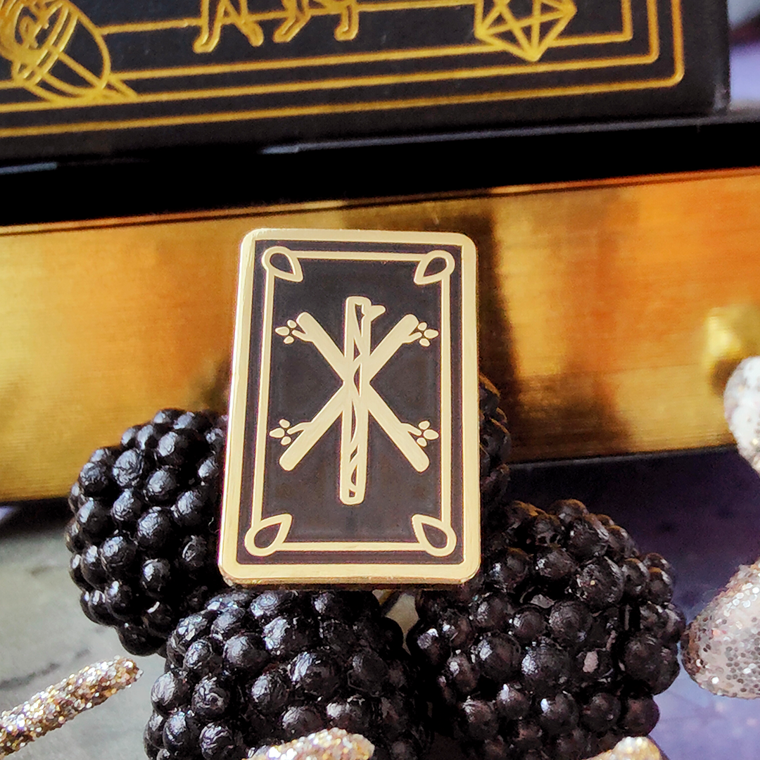 katzenjammerpins-tarot-mini-tarot-cards-emaille-pin-set-5-glitzer image 5