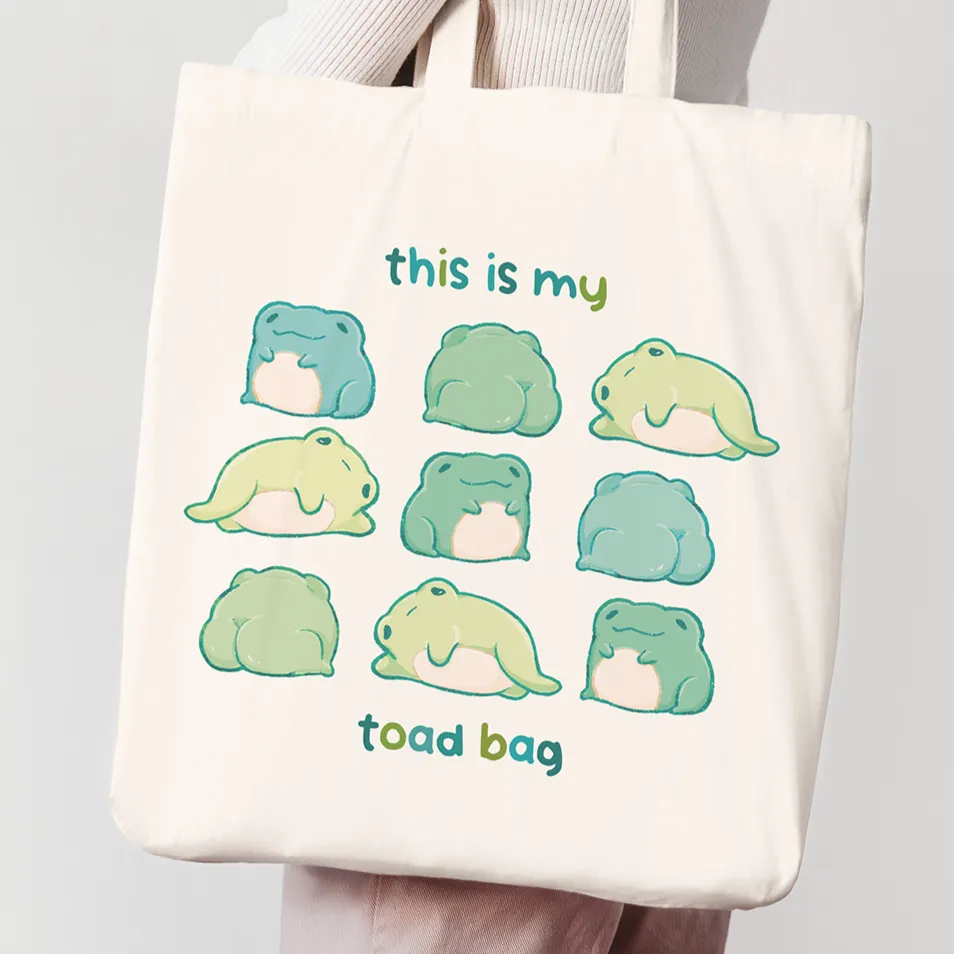 miamouz-this-is-my-toad-bag-tote-bag-frosch-baumwolle image 1