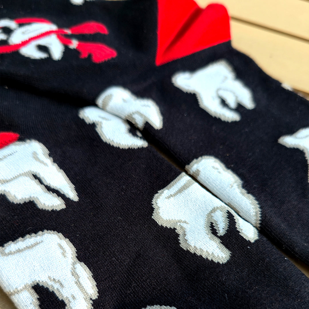 katzenjammerpins-100-teeth-art-socken-baumwolle-38-47 image 2