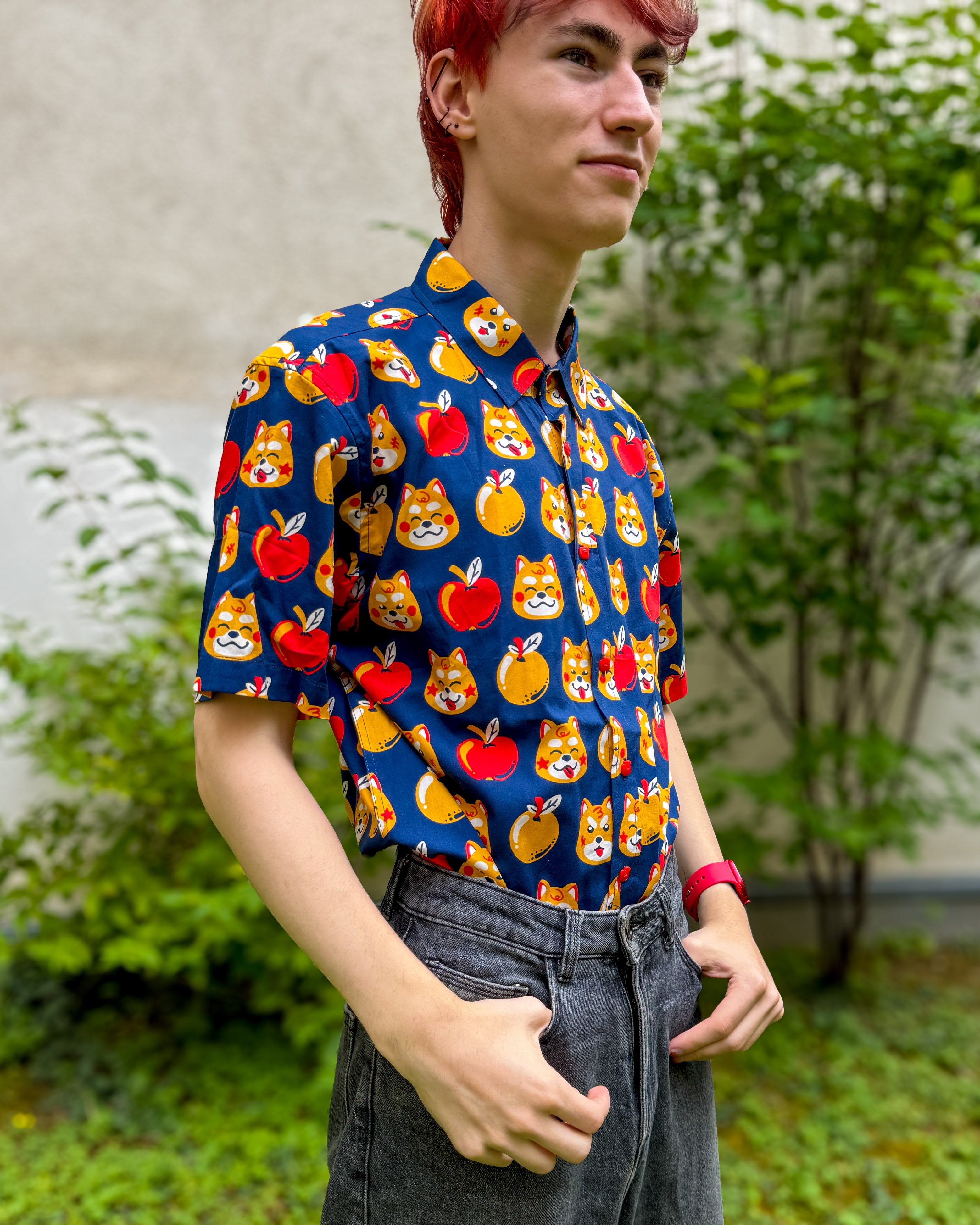 kabujiro-apple-shiba-button-up-hemd-shiba-hund image 3