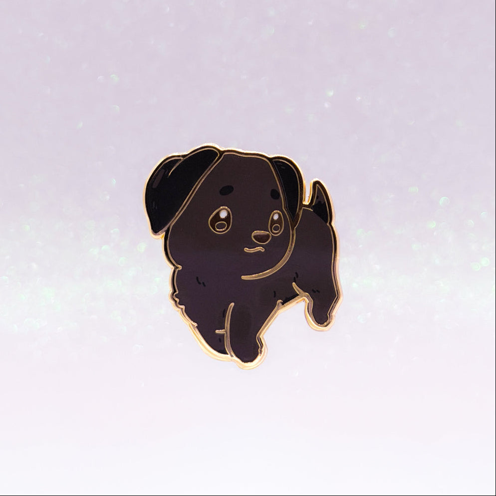 miamouz-labrador-retriever-emaille-pin-schwarz-normal image 1