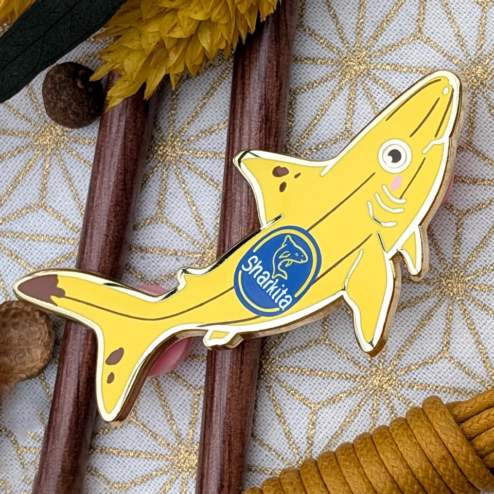 katzenjammerpins-hard-enamel-pins-sharkita-pin-gold-samurai image 1