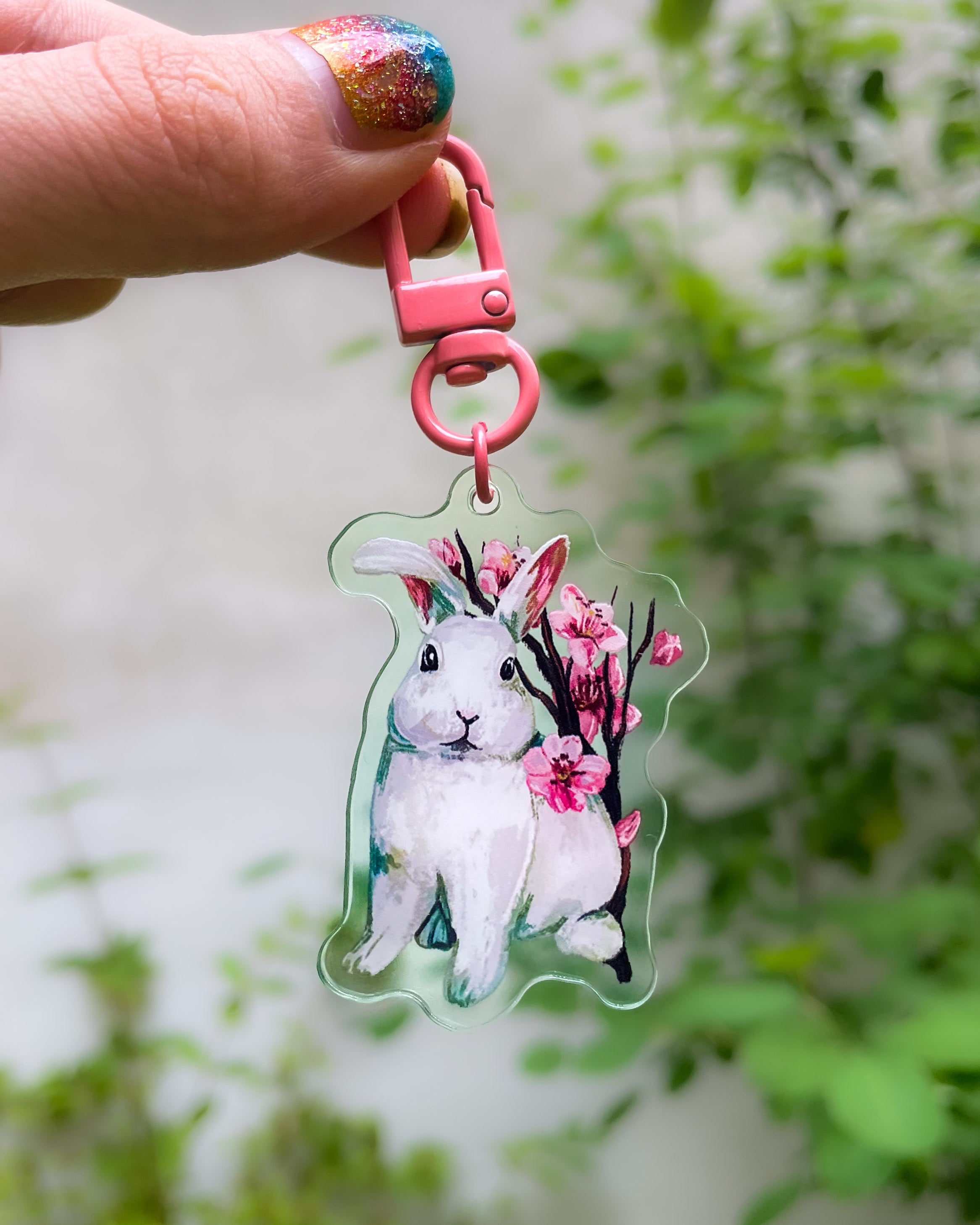 kabujiro-charms-sakura-bunny-anh-nger-rosa-hase-5-cm image 1