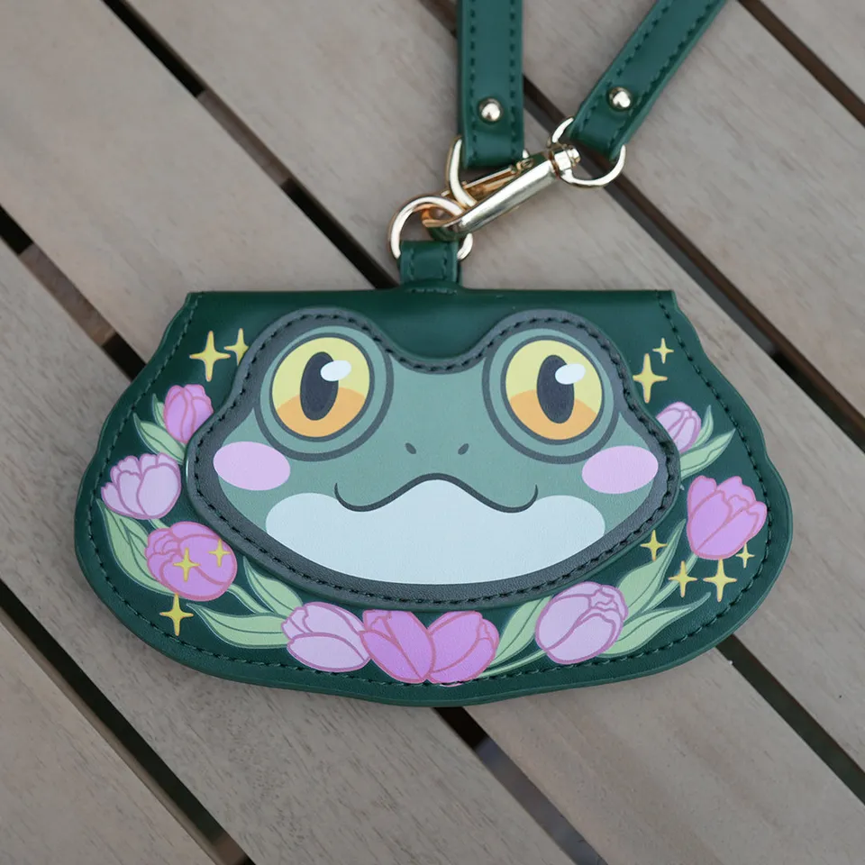 katzenjammerpins-frog-brillenhalter-dunkelgr-n-mit-sicherungsband image 1