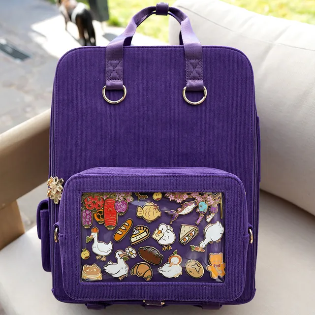 katzenjammerpins-violet-ita-bag-rucksack-gold-lila-31-cm image 1