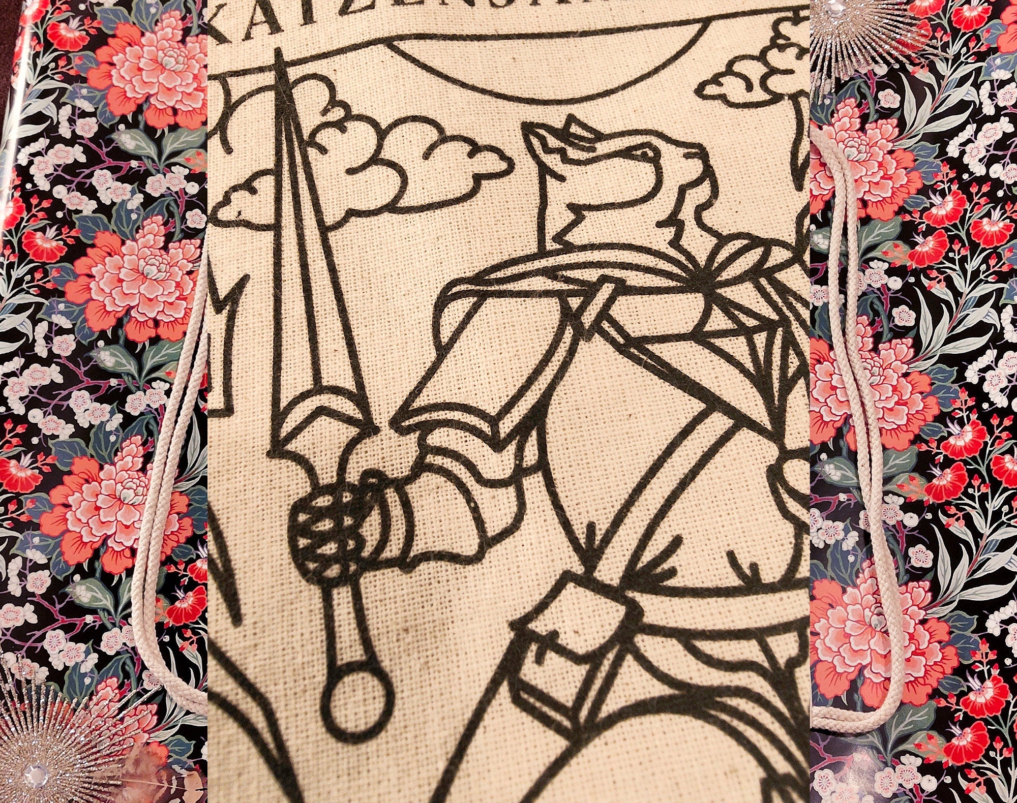 katzenjammerpins-death-tarot-gymbag-turnbeutel-baumwolle image 2