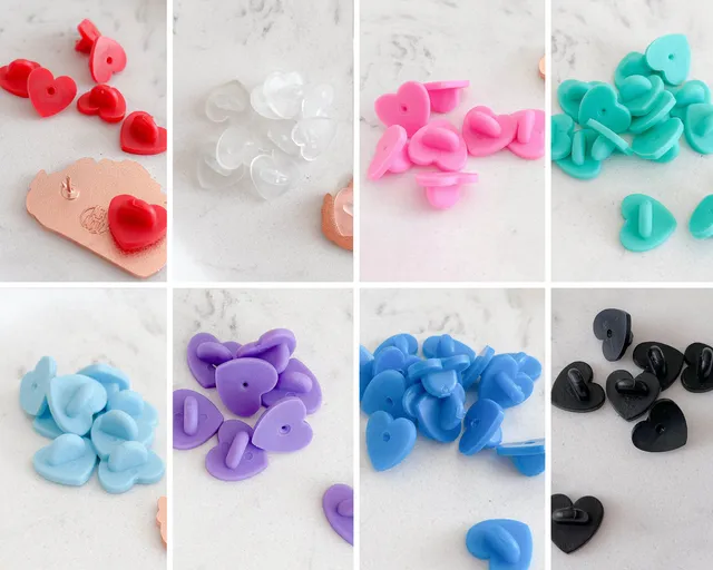miamouz-pin-backs-herz-gummi-klemmen-6-st-ck-mix-bunt image 1