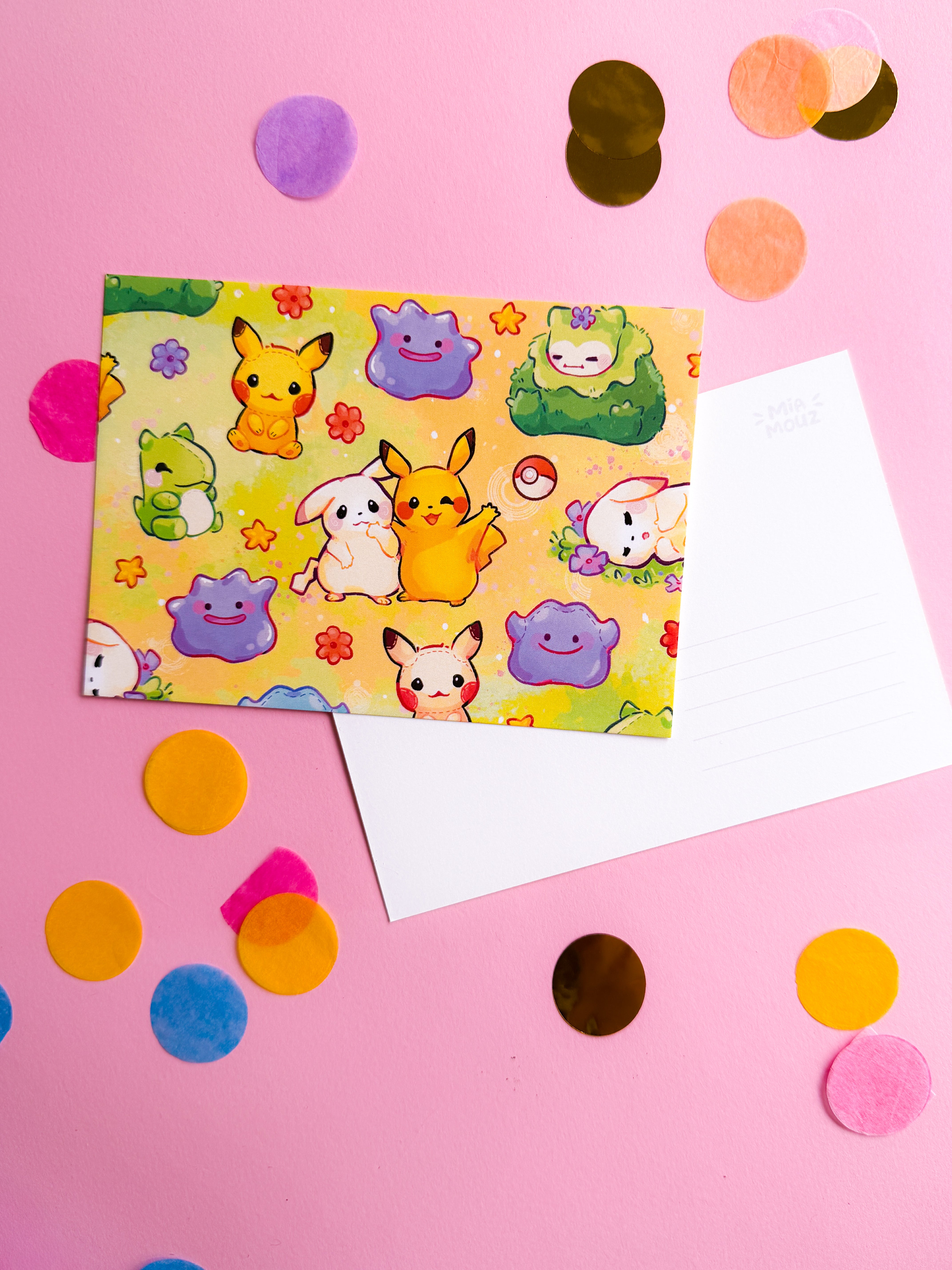 miamouz-island-friends-a6-postkarte-monster-print image 1