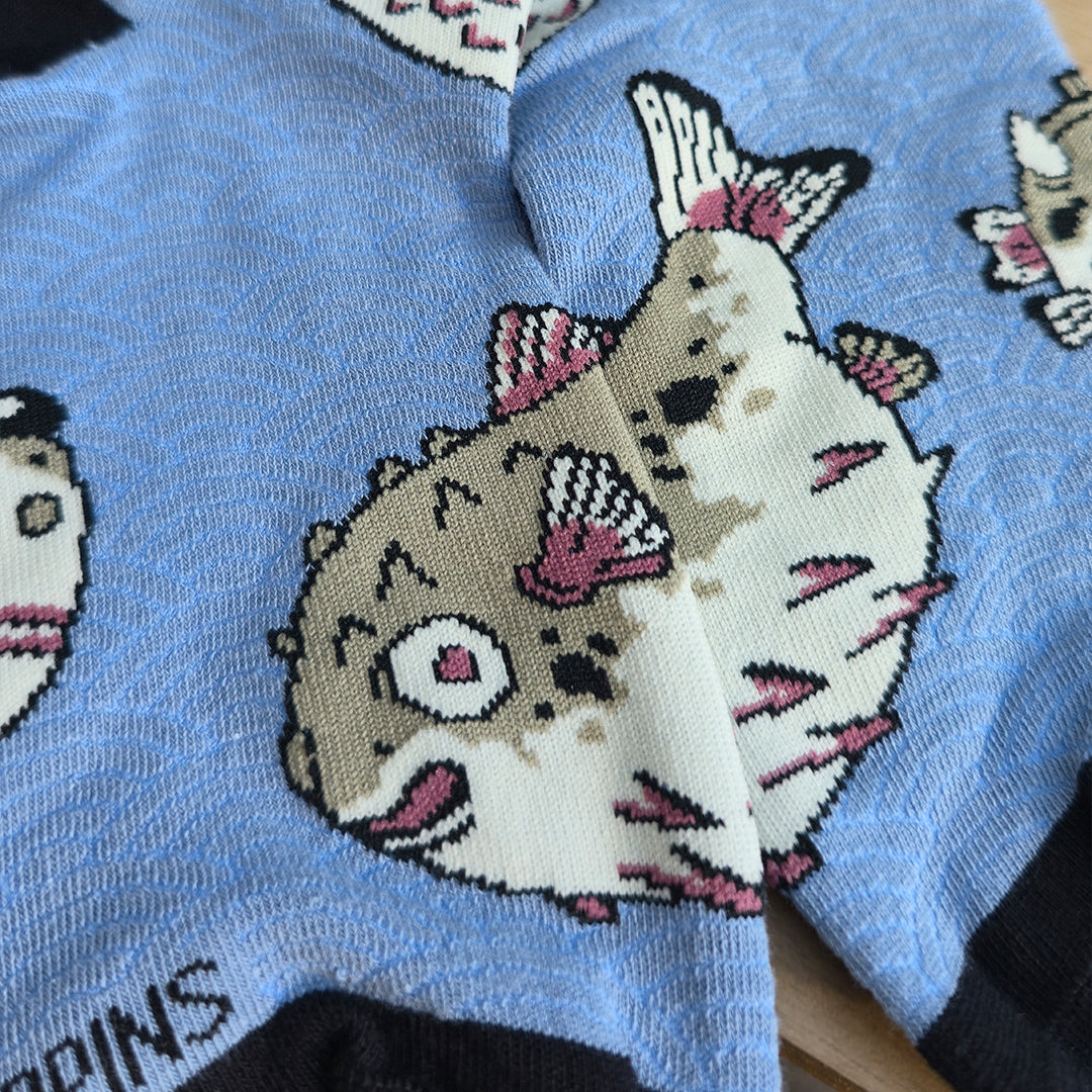katzenjammerpins-socks-puffer-fish-art-socken-38-47-baumwolle image 3