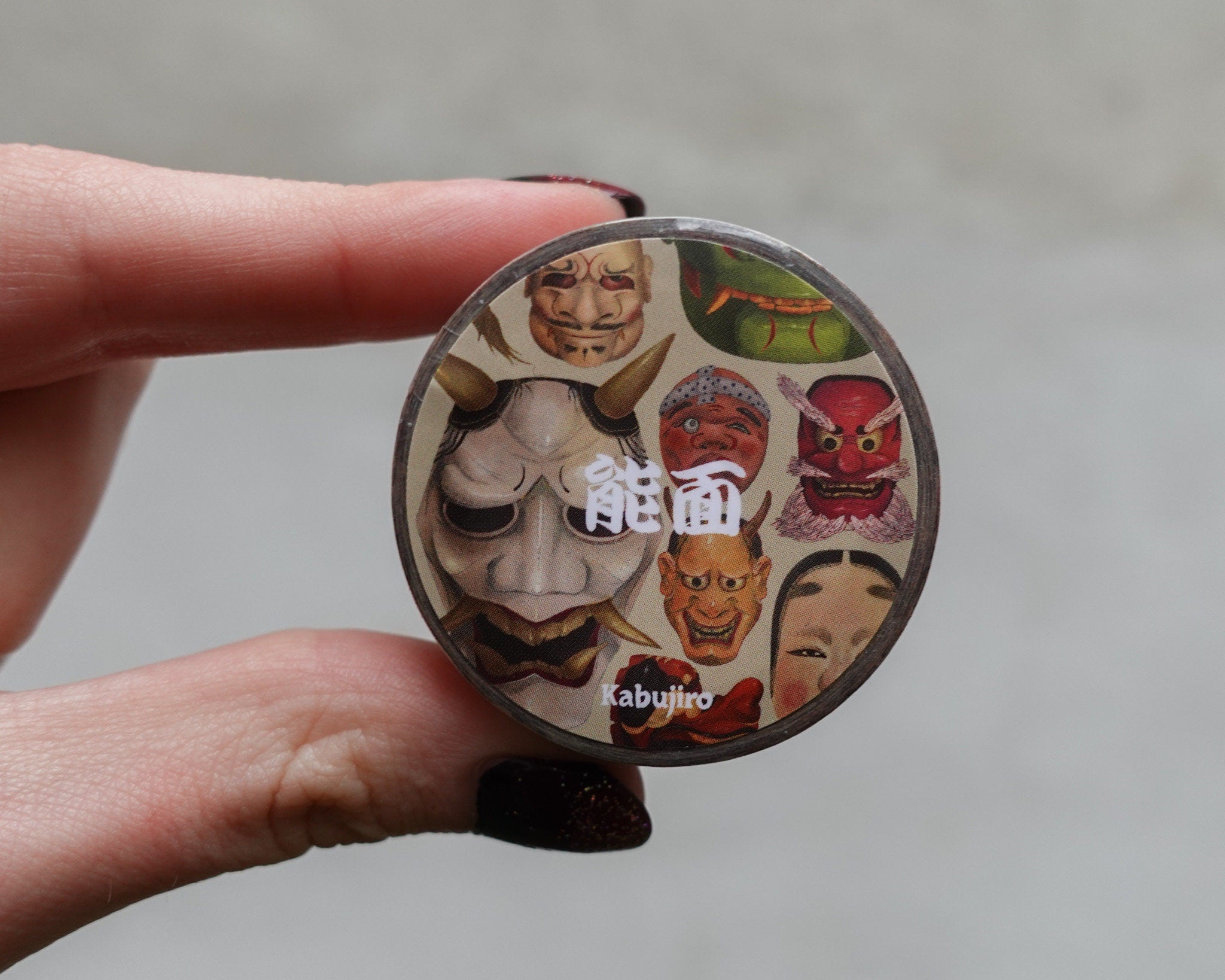 kabujiro-washi-tapes-japanese-masks-noh-tape-20mm-10m image 5