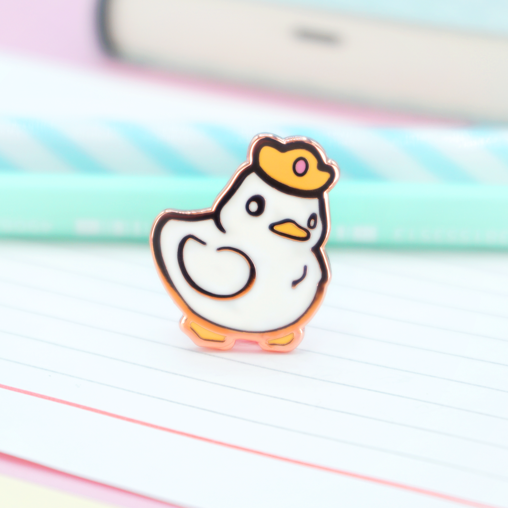 miamouz-king-queen-duck-enamel-pin-ente-hard-emaille-20mm image 1
