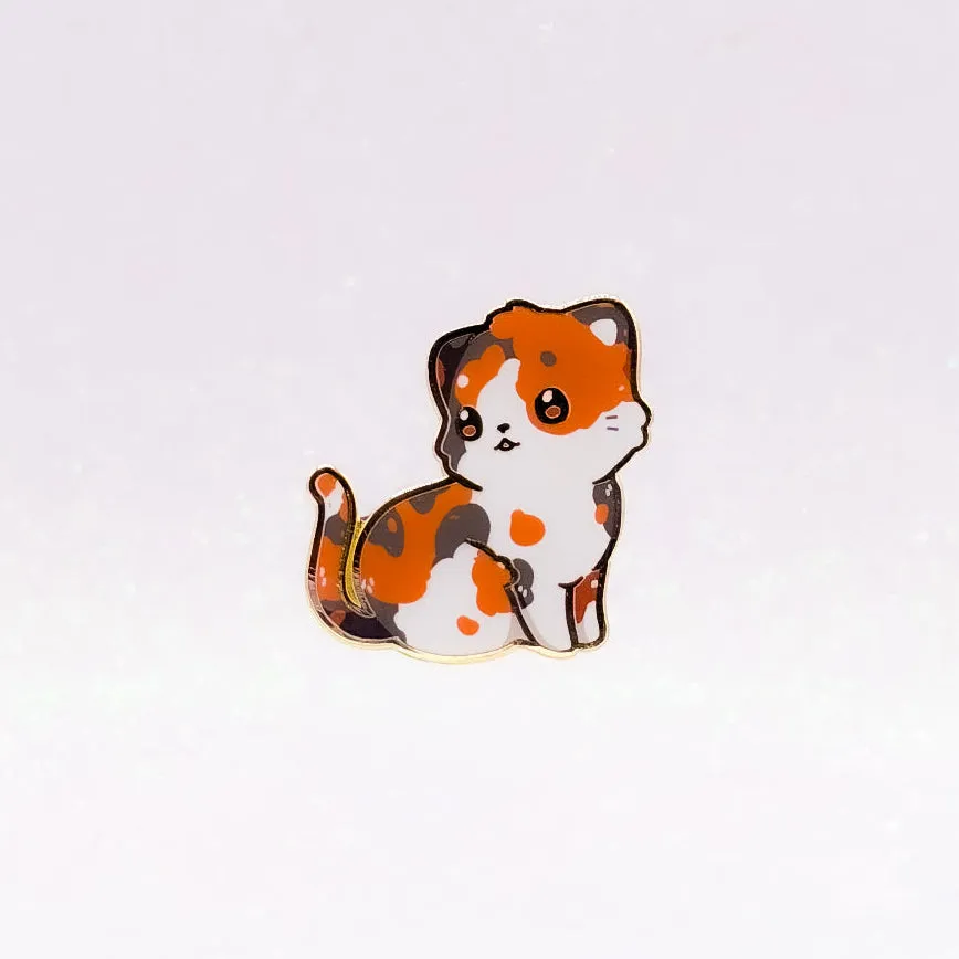 miamouz-calico-katze-pin-emaille-gold-31x32mm image 1