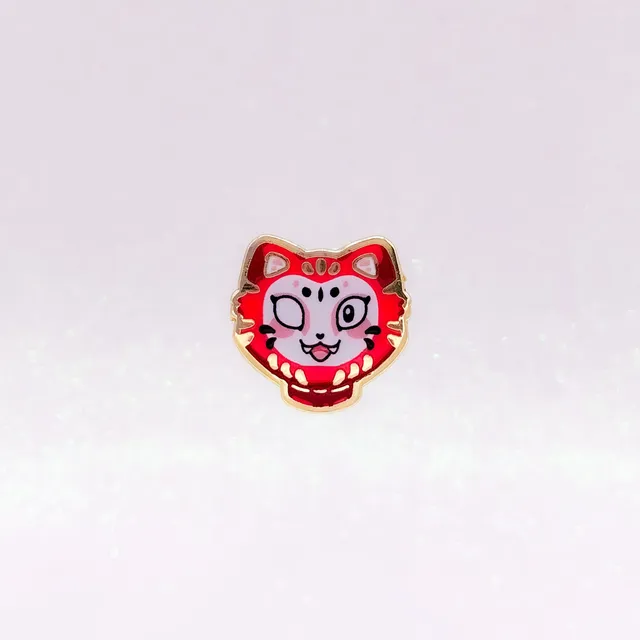 miamouz-kitty-daruma-doll-enamel-pin-katze-japan-normal image 1