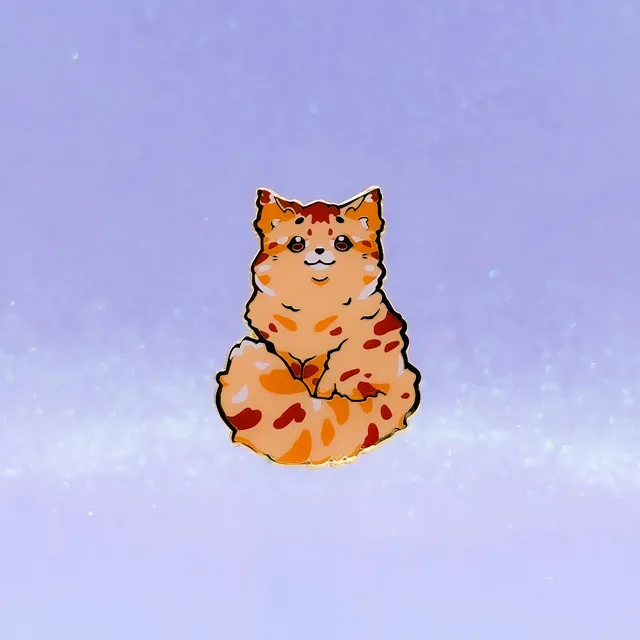 miamouz-maine-coon-rot-emaille-pin-katze-33x46mm image 1