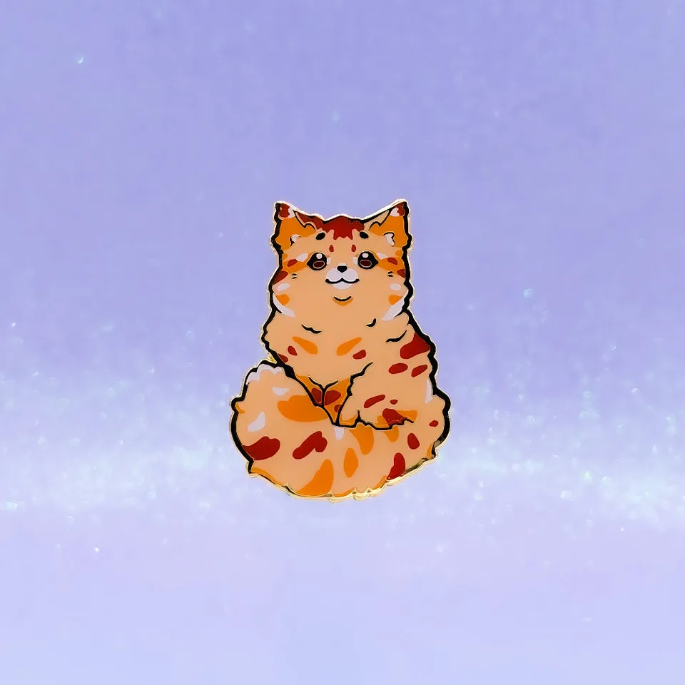 miamouz-maine-coon-rot-emaille-pin-katze-33x46mm image 1