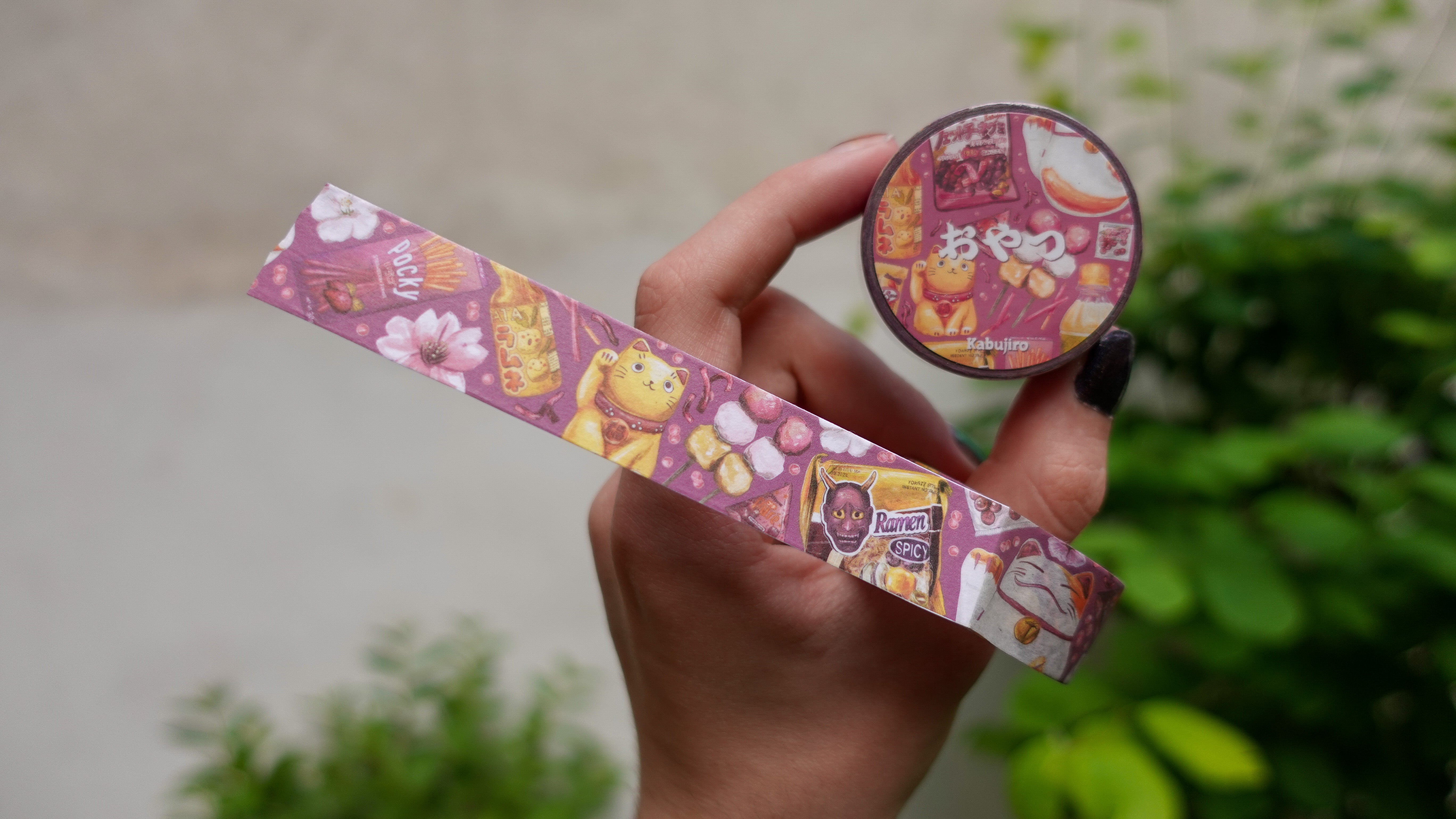 kabujiro-oyatsu-washi-tape-japan-snacks-20mm-x-10m image 3