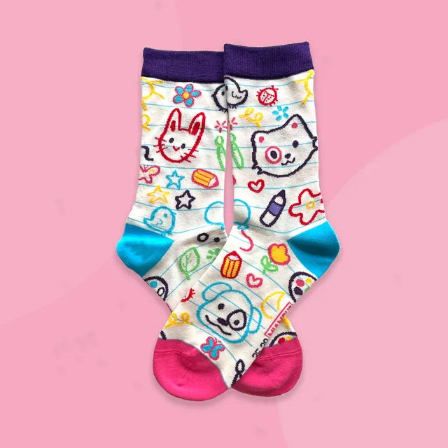 miamouz-scribble-socken-bunt-baumwolle-eu-35-39 image 1