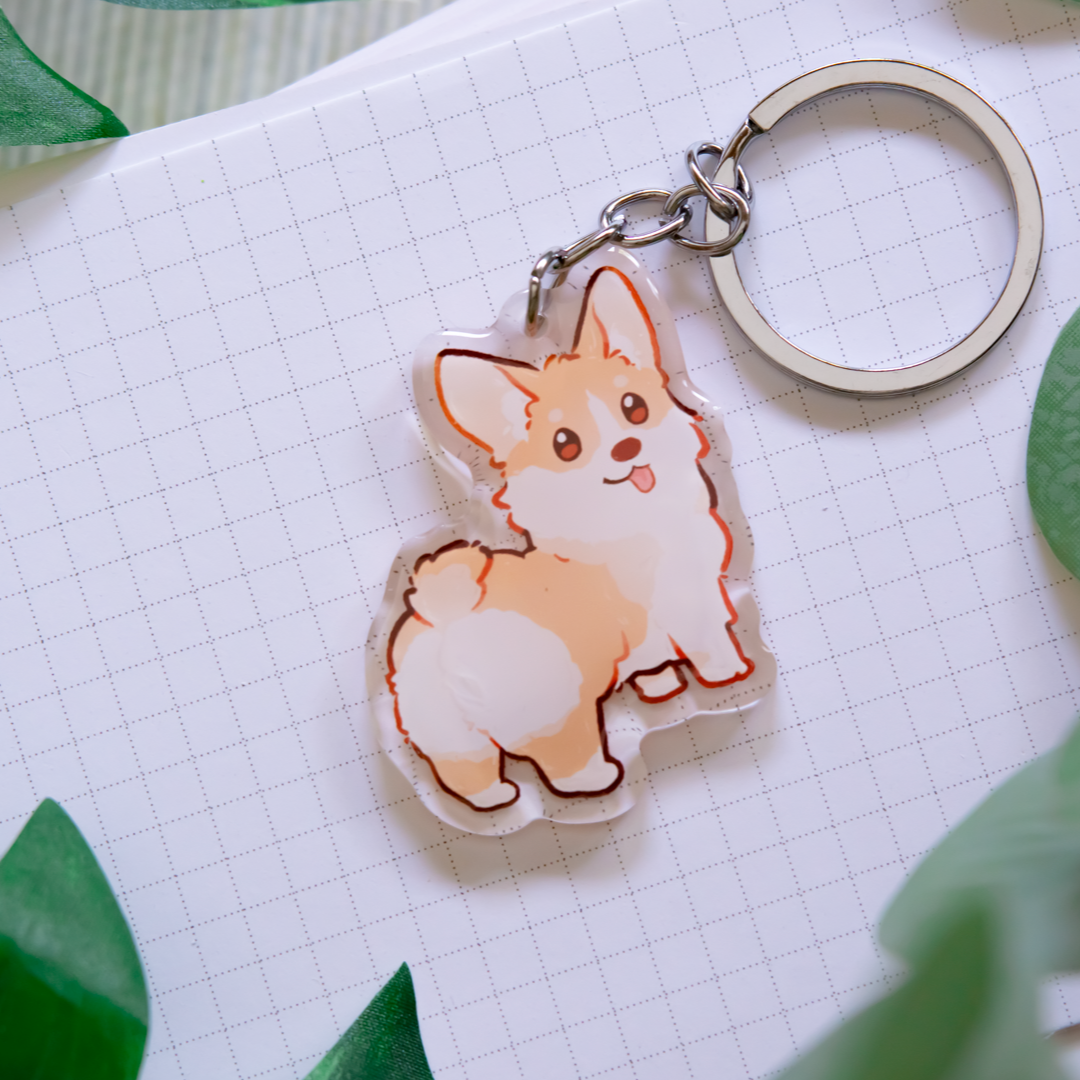 miamouz-keychains-corgi-schl-sselanh-nger-acryl-5-cm image 1