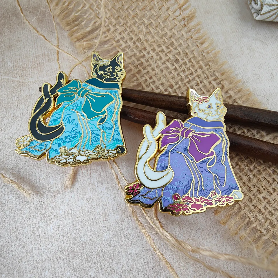 katzenjammerpins-geisha-cat-email-pin-wei-japan-katze image 1