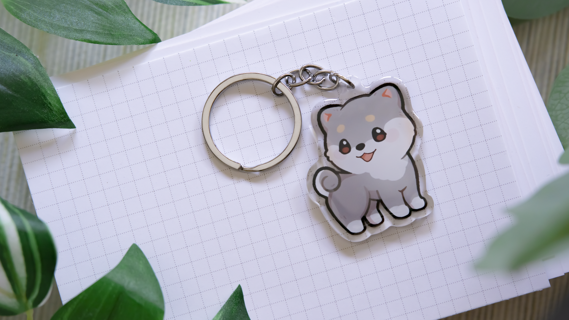 miamouz-shiba-inu-schl-sselanh-nger-acryl-rot-wei image 3