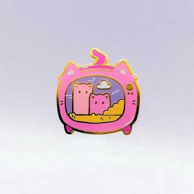 miamouz-enamel-pins-gaming-cats-emaille-pin-gold-pastell image 1