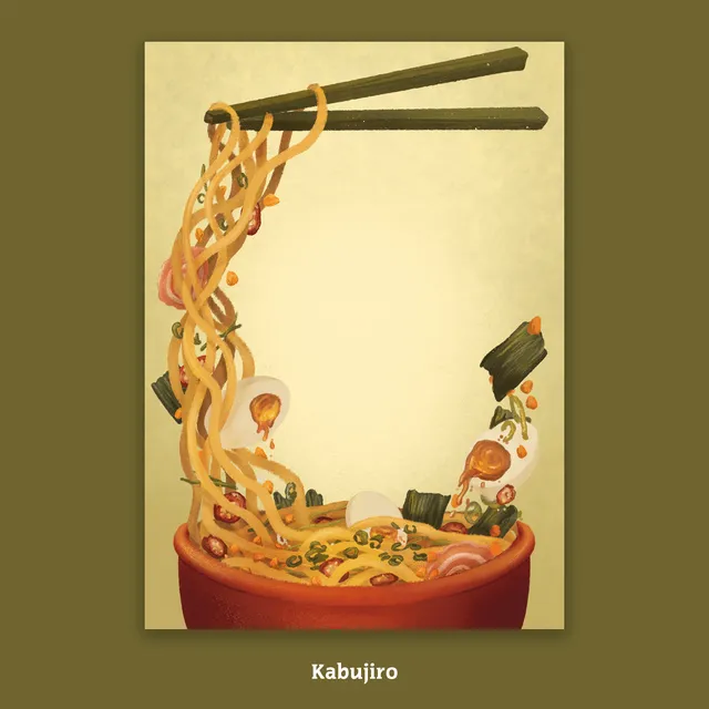 kabujiro-ramen-bowl-a6-notizblock-50-blatt-japan image 1