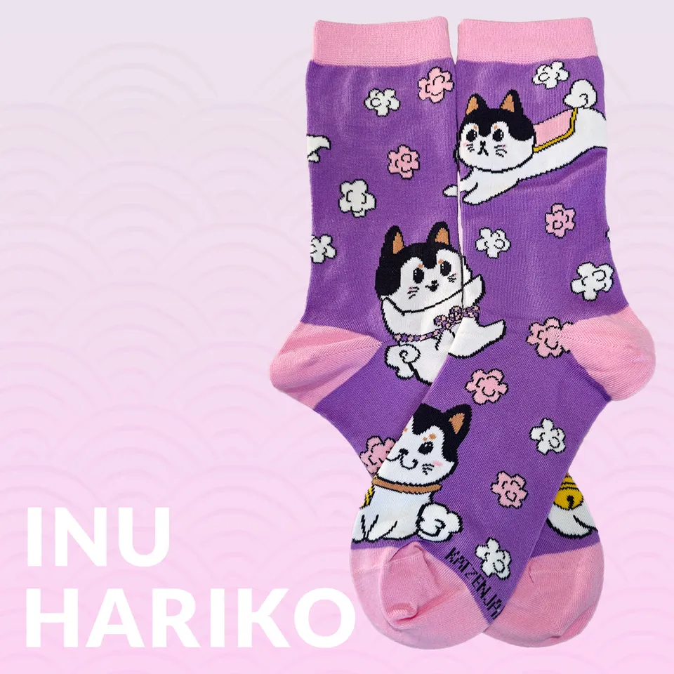 katzenjammerpins-inu-hariko-art-socks-baumwolle-38-47 image 1