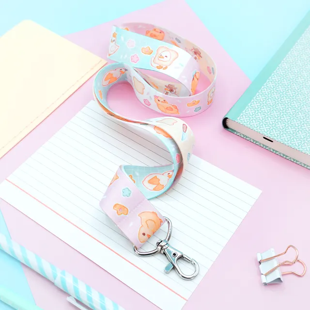 miamouz-duck-parade-lanyard-enten-schl-sselband-90cm-pastell image 1