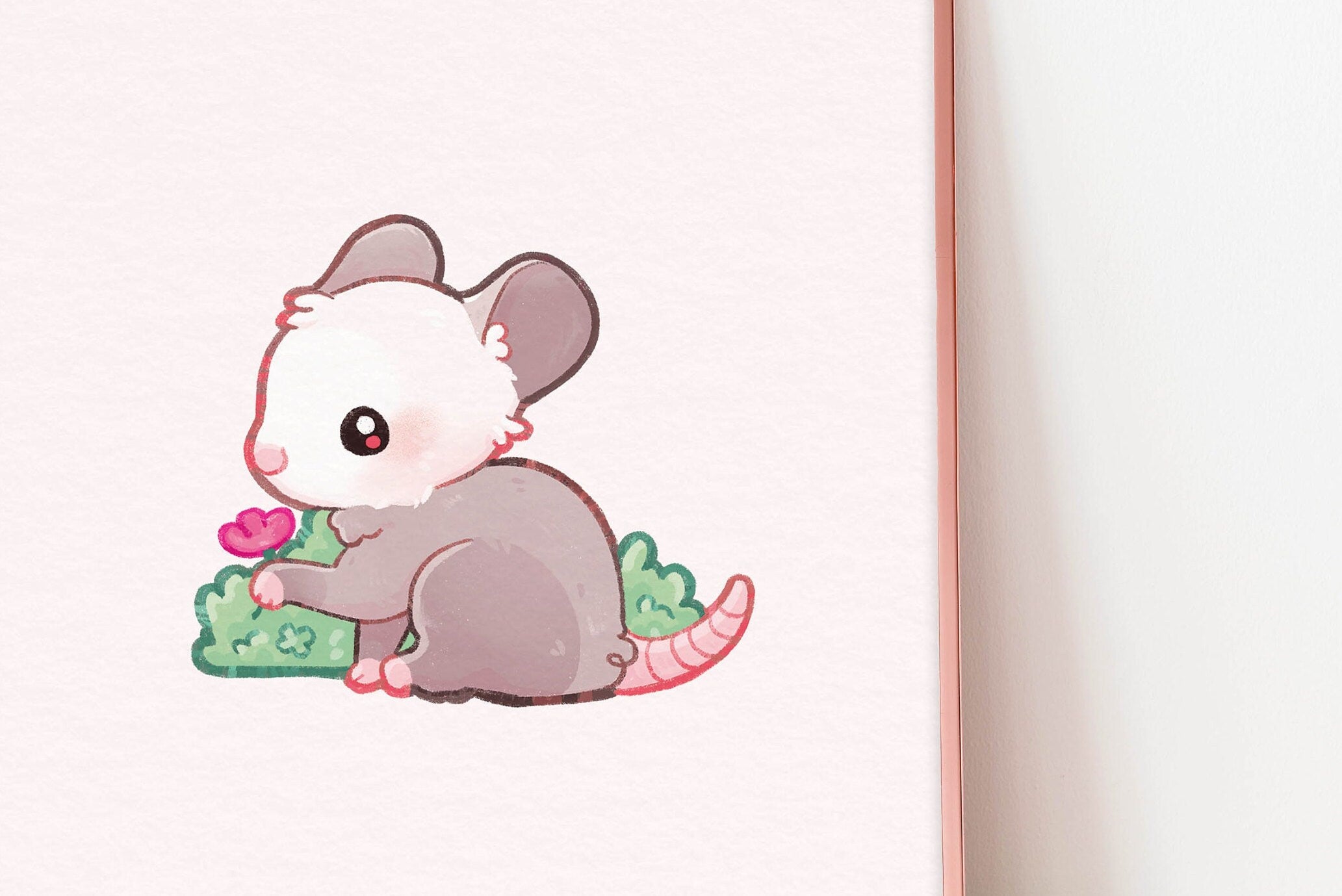 miamouz-opossum-15x15-artprint-pastell-14-8-cm-kinderzimmer image 3