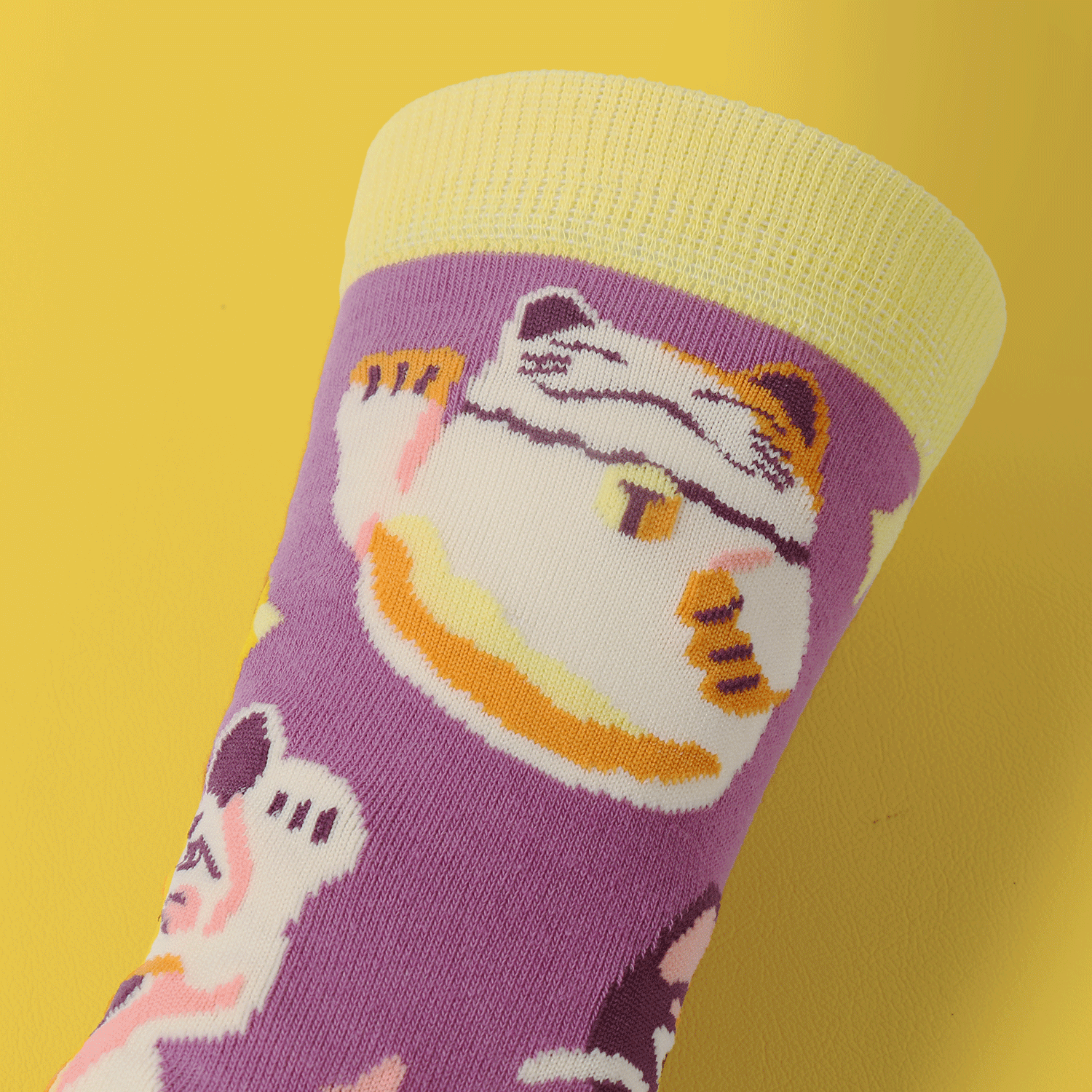 kabujiro-pink-lucky-cats-art-socks-gr-37-44-baumwolle image 2
