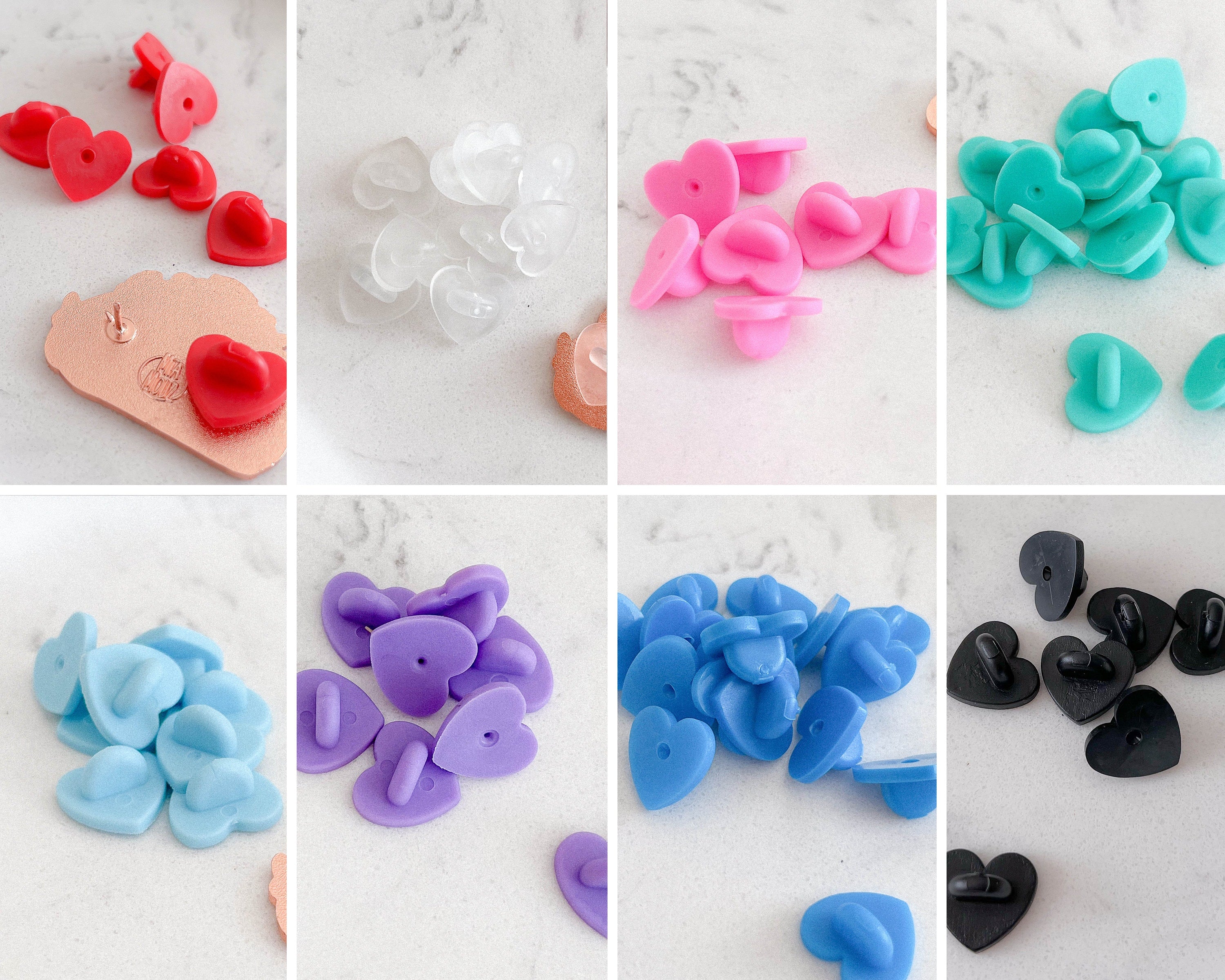 miamouz-pin-backs-herz-gummi-klemmen-6-st-ck-mix-bunt image 1