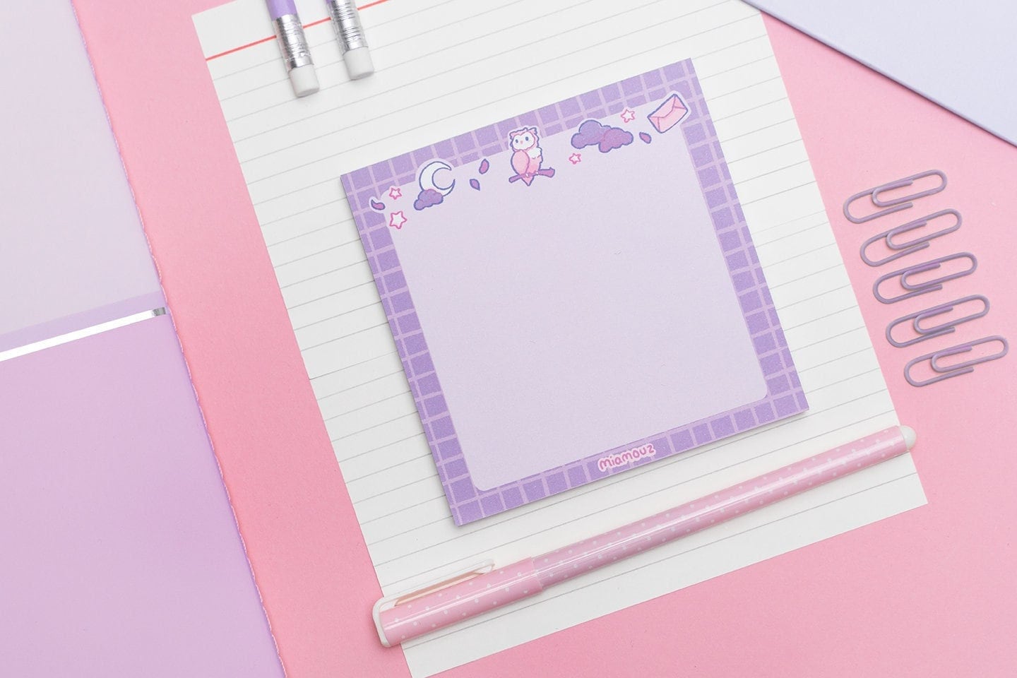 miamouz-magical-owl-notizblock-eule-10x10cm-50-seiten image 3