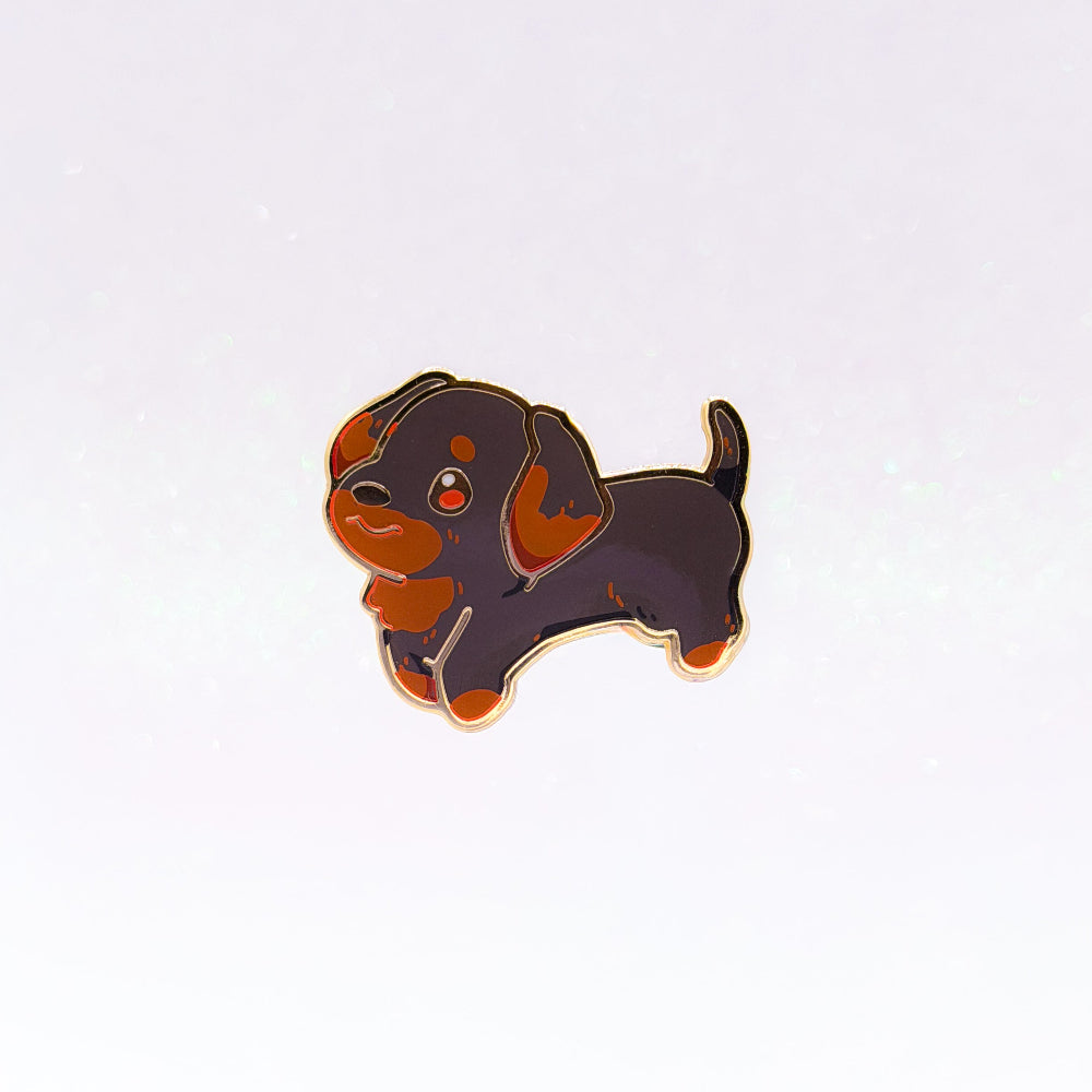 miamouz-dackel-black-tan-emaille-pin-hund-gold-35mm image 1