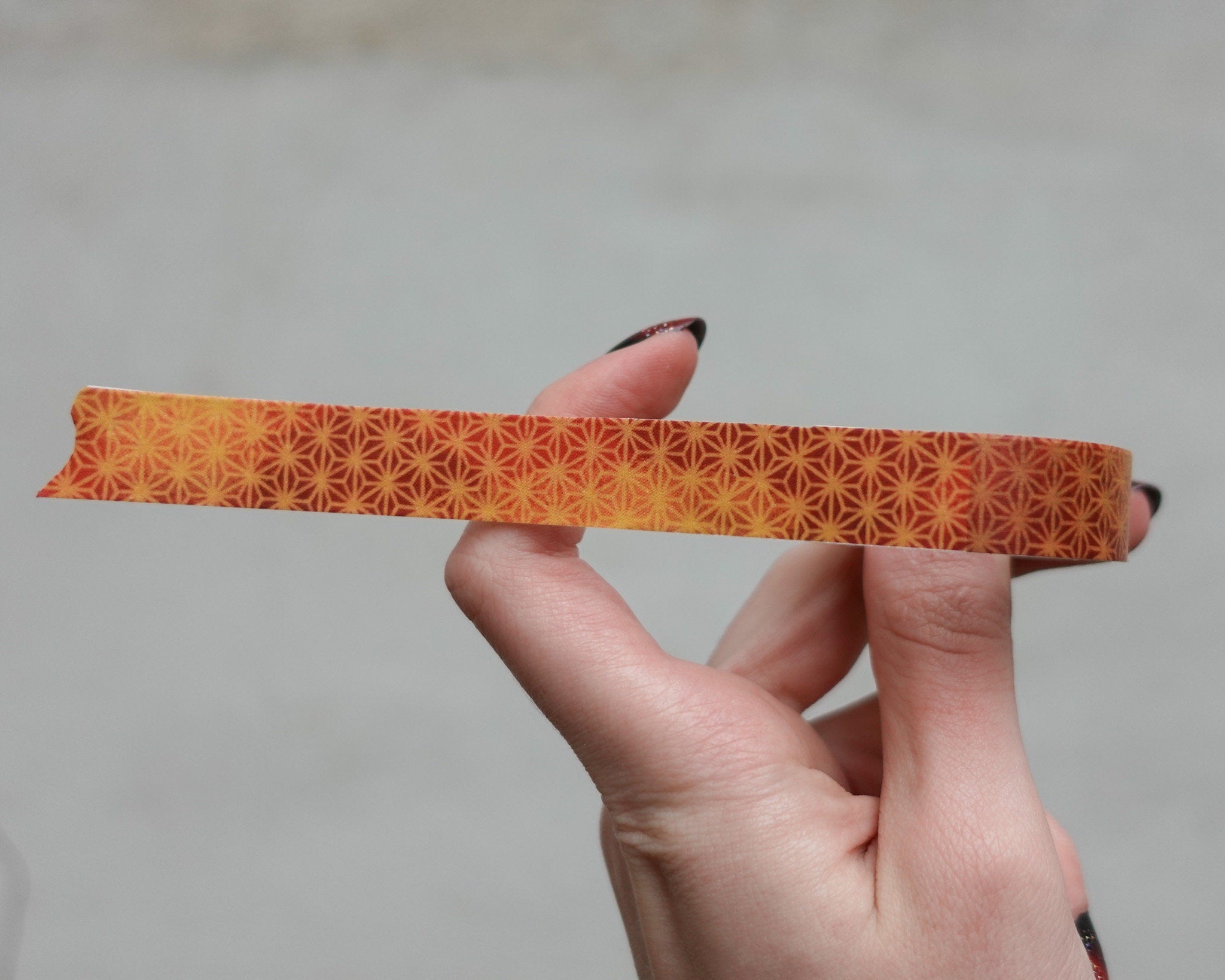 kabujiro-washi-tapes-asanoha-klebeband-rot-orange-15mm image 3