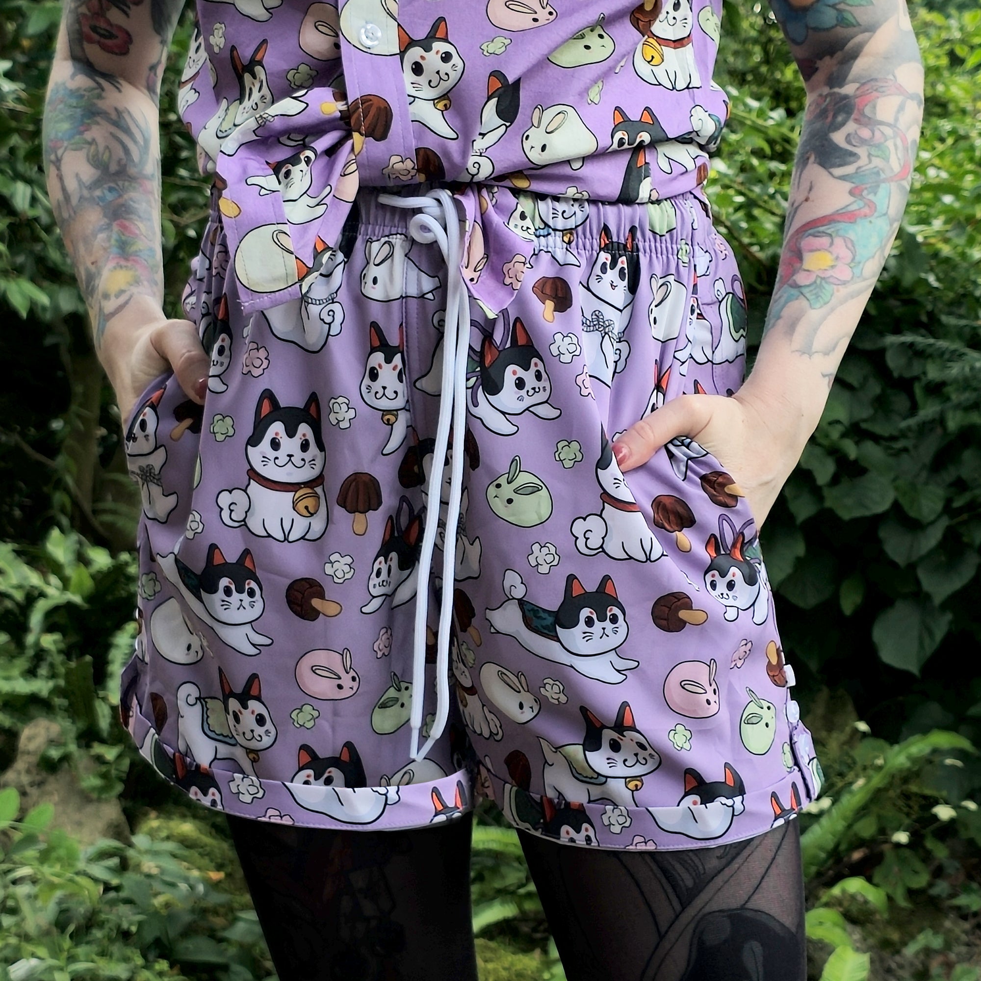 katzenjammerpins-inu-hariko-ap241-14-shorts-gr-m-baumwolle image 1