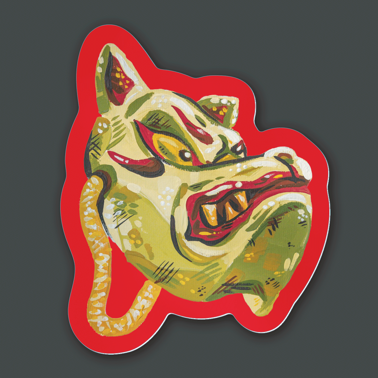 kabujiro-kitsune-mask-vinyl-sticker-wetterfest-89x73-mm image 1