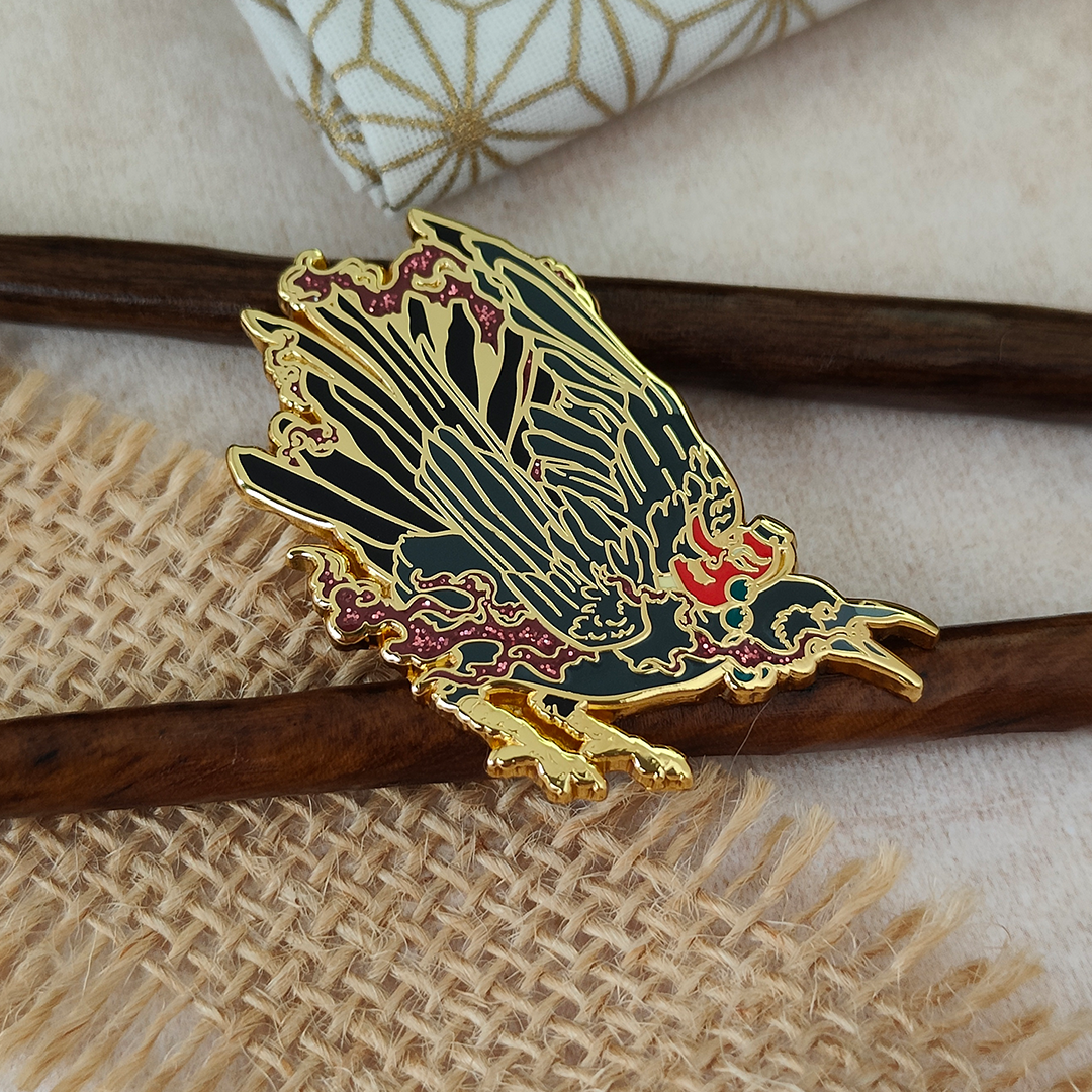 katzenjammerpins-tengu-hard-enamel-pin-wei-a-grade-japan image 2