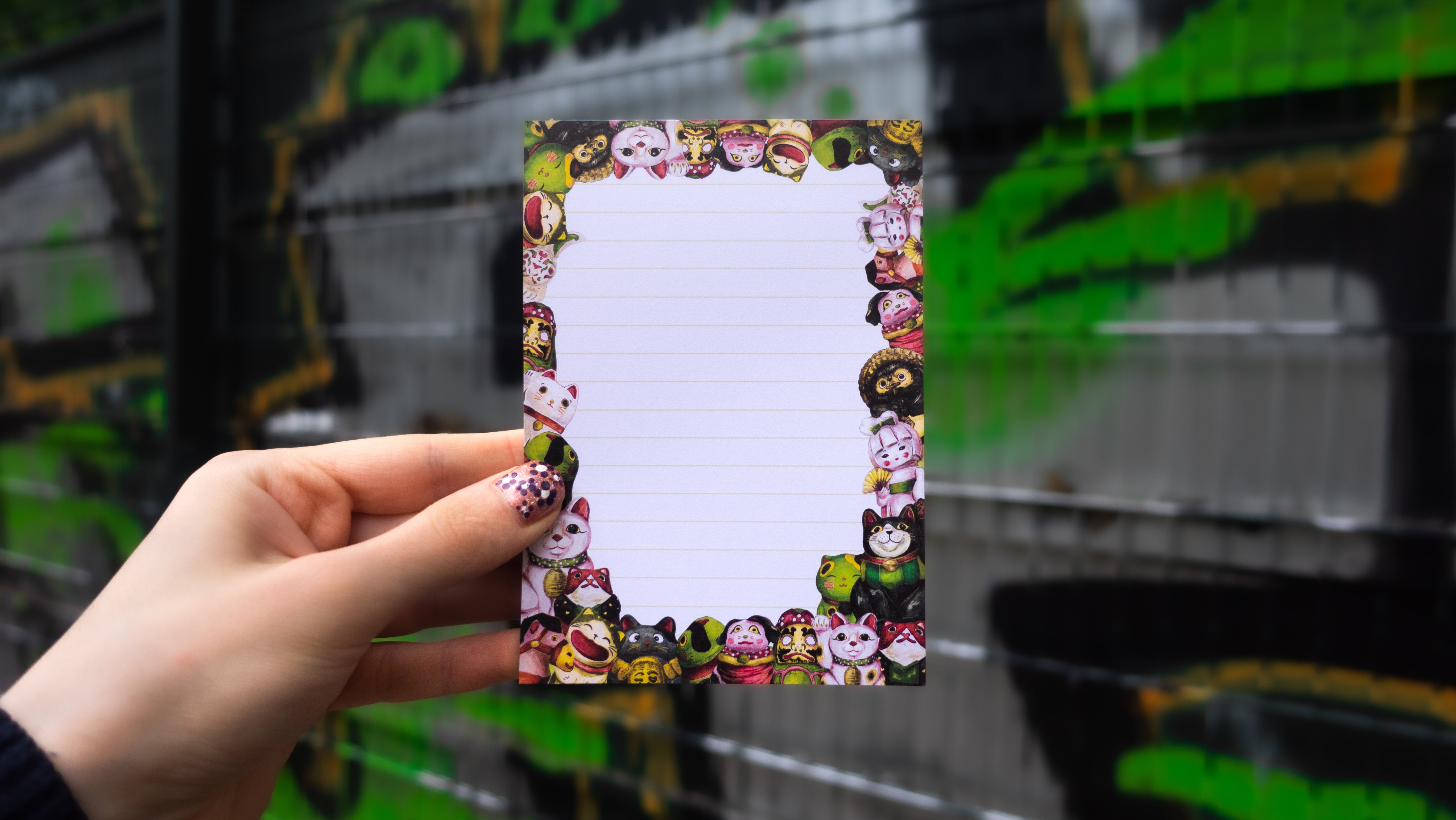 kabujiro-japanese-dolls-notizblock-a6-liniert-50-seiten image 2