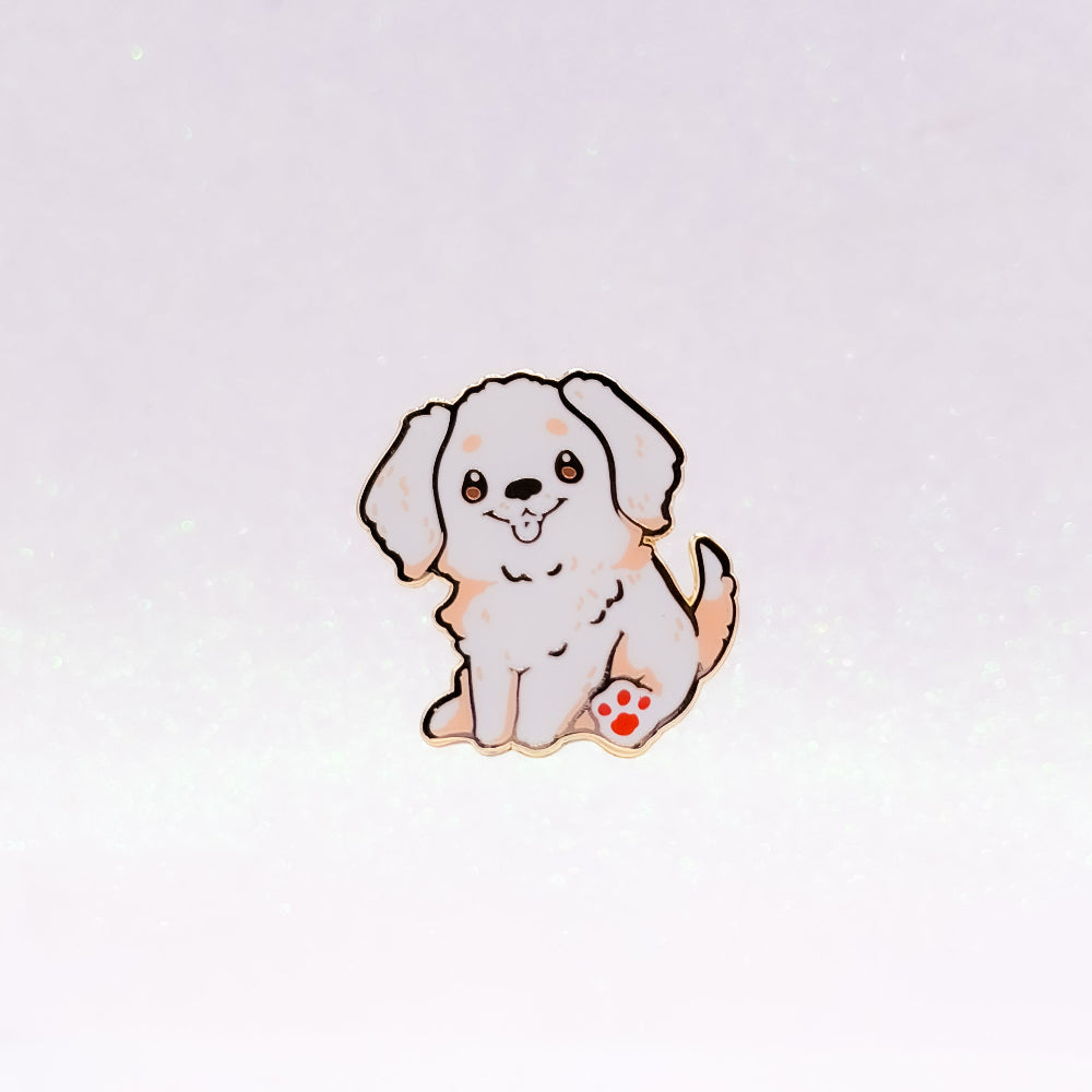 miamouz-enamel-pins-golden-retriever-white-pin-34-mm image 2